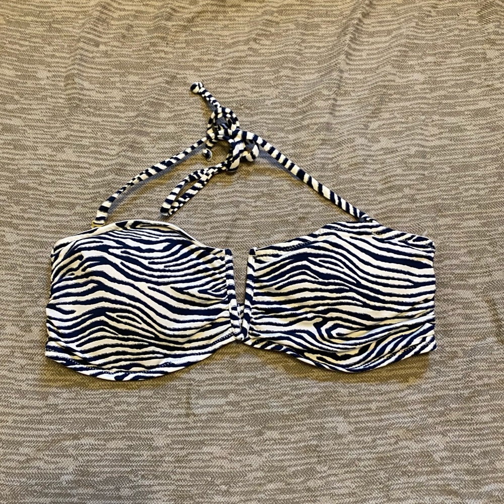 H&M Zebra Print bikini top